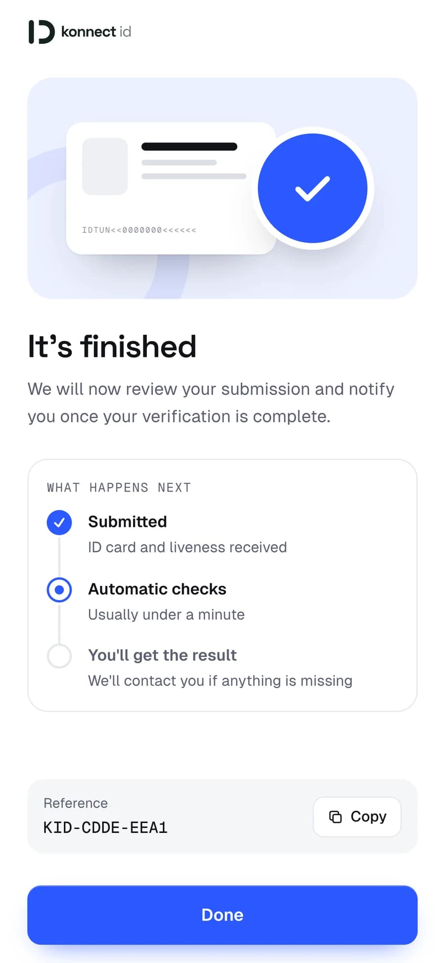 Konnect ID sur un téléphone : Recrutement à distance