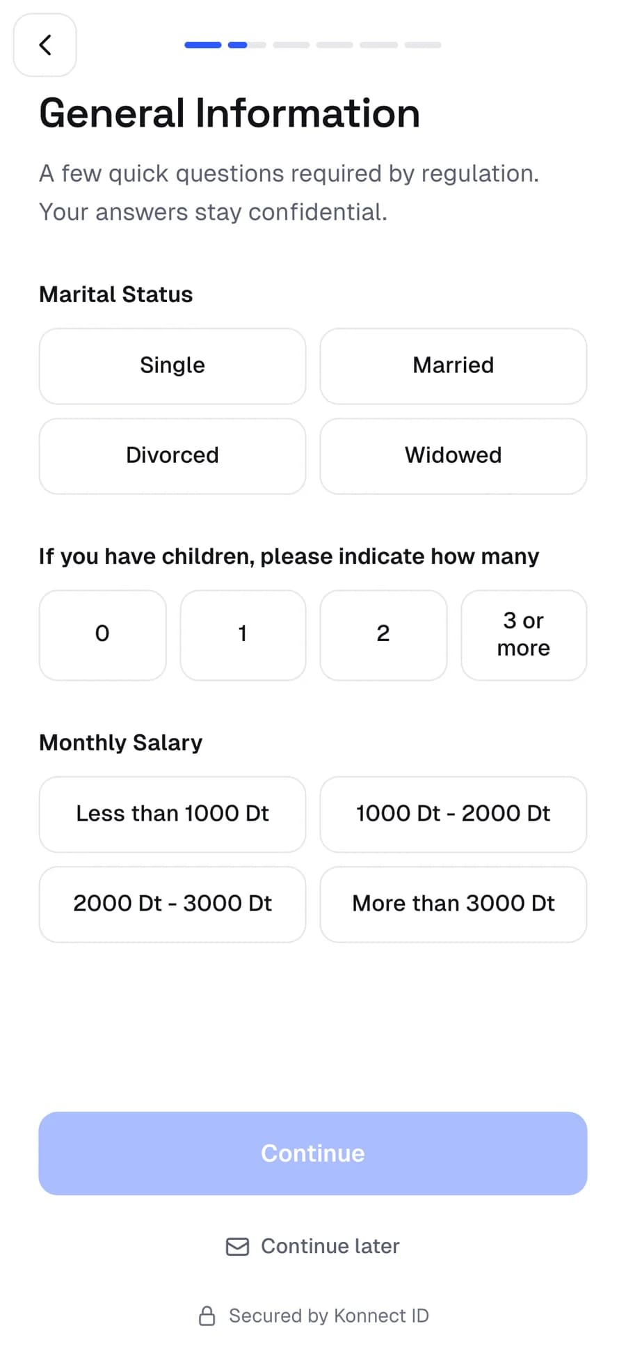 Konnect ID sur un téléphone : Demandes de prêt et de crédit